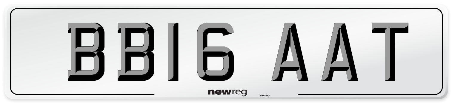 BB16 AAT Number Plate from New Reg